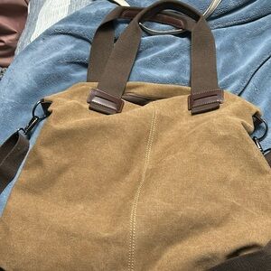 Canvas cross body bag